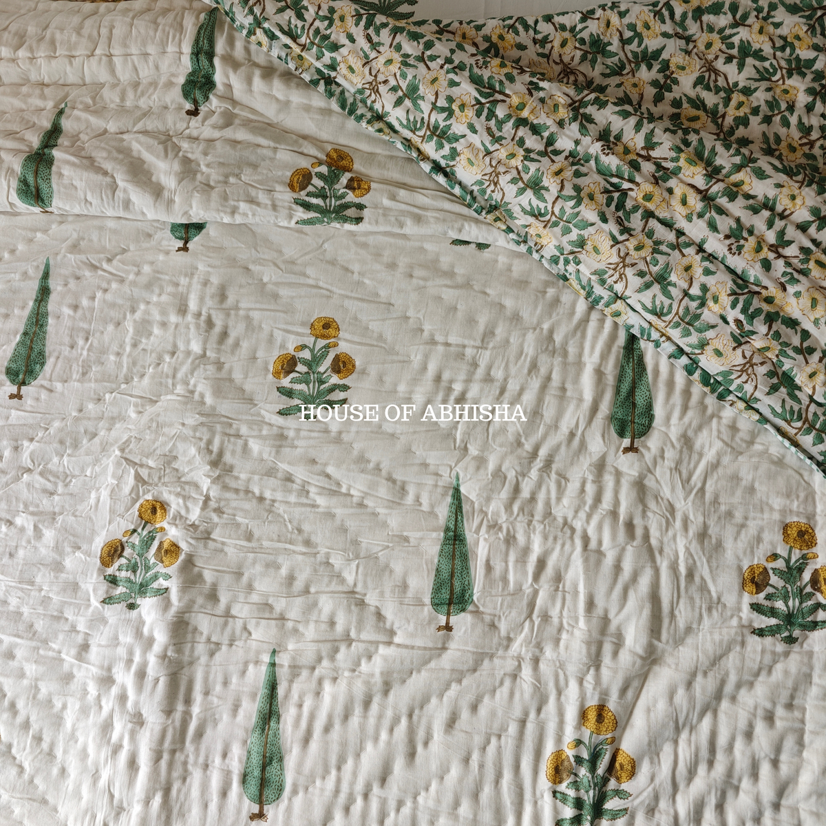 Parijat Reversible Organic Mulmul Cotton Quilt