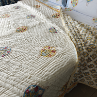 Madhavi Reversible Organic Mulmul Cotton Quilt