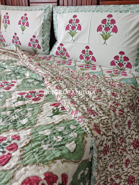 The Bagh Reversible Organic Mulmul Cotton Quilt