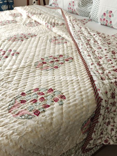 Madhuban Reversible Organic Mulmul Cotton Quilt