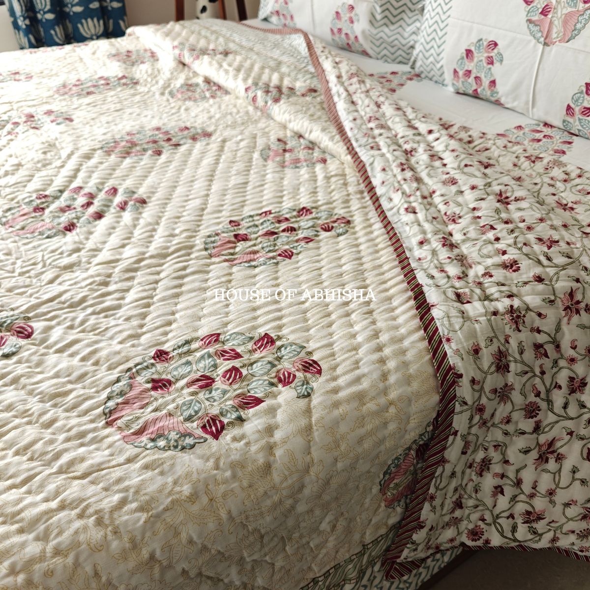 Madhuban Reversible Organic Mulmul Cotton Quilt