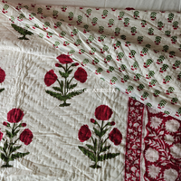 Gul-e-Bahar Reversible Organic Mulmul Cotton Quilt