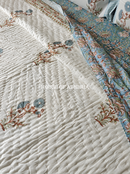 Aprajita Reversible Organic Mulmul Cotton Quilt