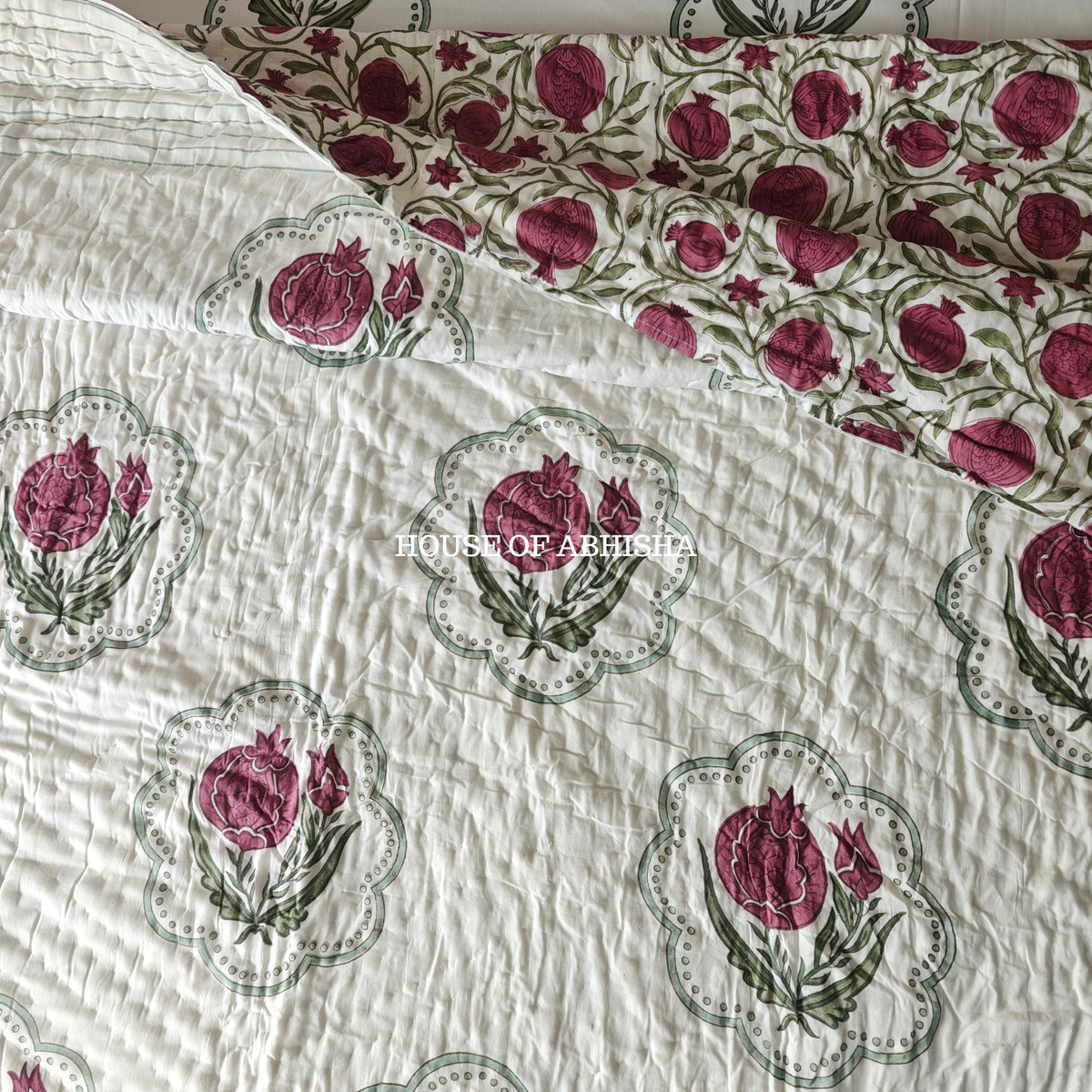 Gulshan Reversible Organic Mulmul Cotton Quilt