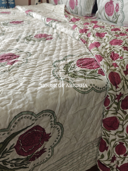 Gulshan Reversible Organic Mulmul Cotton Quilt