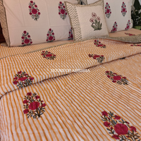 Noor Bagh Reversible Organic Mulmul Cotton Quilt