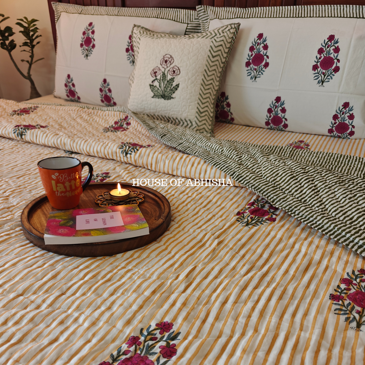 Noor Bagh Reversible Organic Mulmul Cotton Quilt