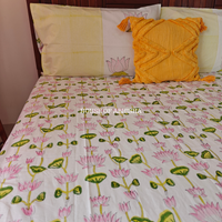 Kamal Kyari Hand Block Premium Bedsheet Set