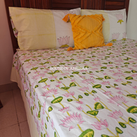 Kamal Kyari Hand Block Premium Bedsheet Set