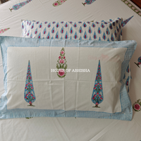 Basantika Hand Block Premium Bedsheet Set