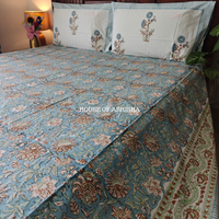 Utsav Hand Block Premium Bedsheet Set