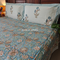 Utsav Hand Block Premium Bedsheet Set
