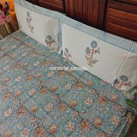 Utsav Hand Block Premium Bedsheet Set