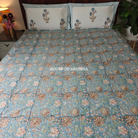 Utsav Hand Block Premium Bedsheet Set