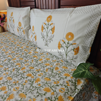 Guldasta Hand Block Premium Bedsheet Set