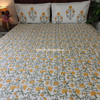 Guldasta Hand Block Premium Bedsheet Set
