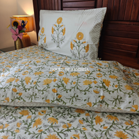 Guldasta Hand Block Premium Bedsheet Set