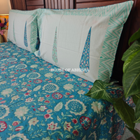 Mehfil Hand Block Premium Bedsheet Set