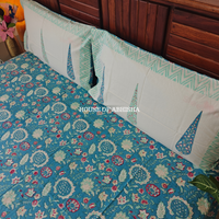 Mehfil Hand Block Premium Bedsheet Set