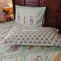 Rangbahar Hand Block Premium Bedsheet Set