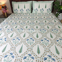 Noor Hand Block Premium Bedsheet Set