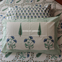 Noor Hand Block Premium Bedsheet Set