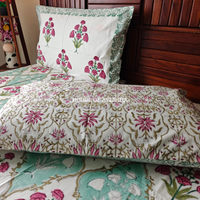 Gulnaar Hand Block Premium Bedsheet Set