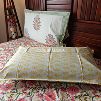 Bahar Hand Block Premium Bedsheet Set