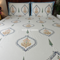 Gulshan Hand Block Premium Bedsheet Set