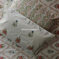 Hidden Garden Hand Block Premium Bedsheet Set