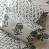 Rajnigandha Hand Block Premium Bedsheet Set