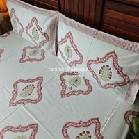 Rangoli Hand Block Premium Bedsheet Set