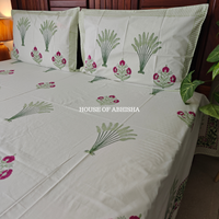 Miraaya Hand Block Premium Bedsheet Set