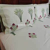 Miraaya Hand Block Premium Bedsheet Set