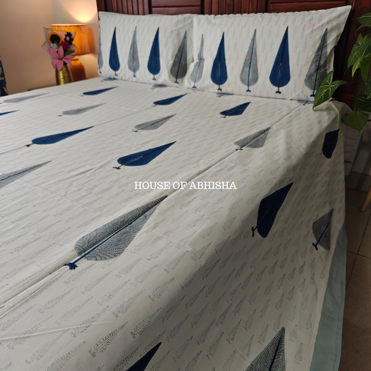 Royal Cyprus Hand Block Premium Bedsheet Set