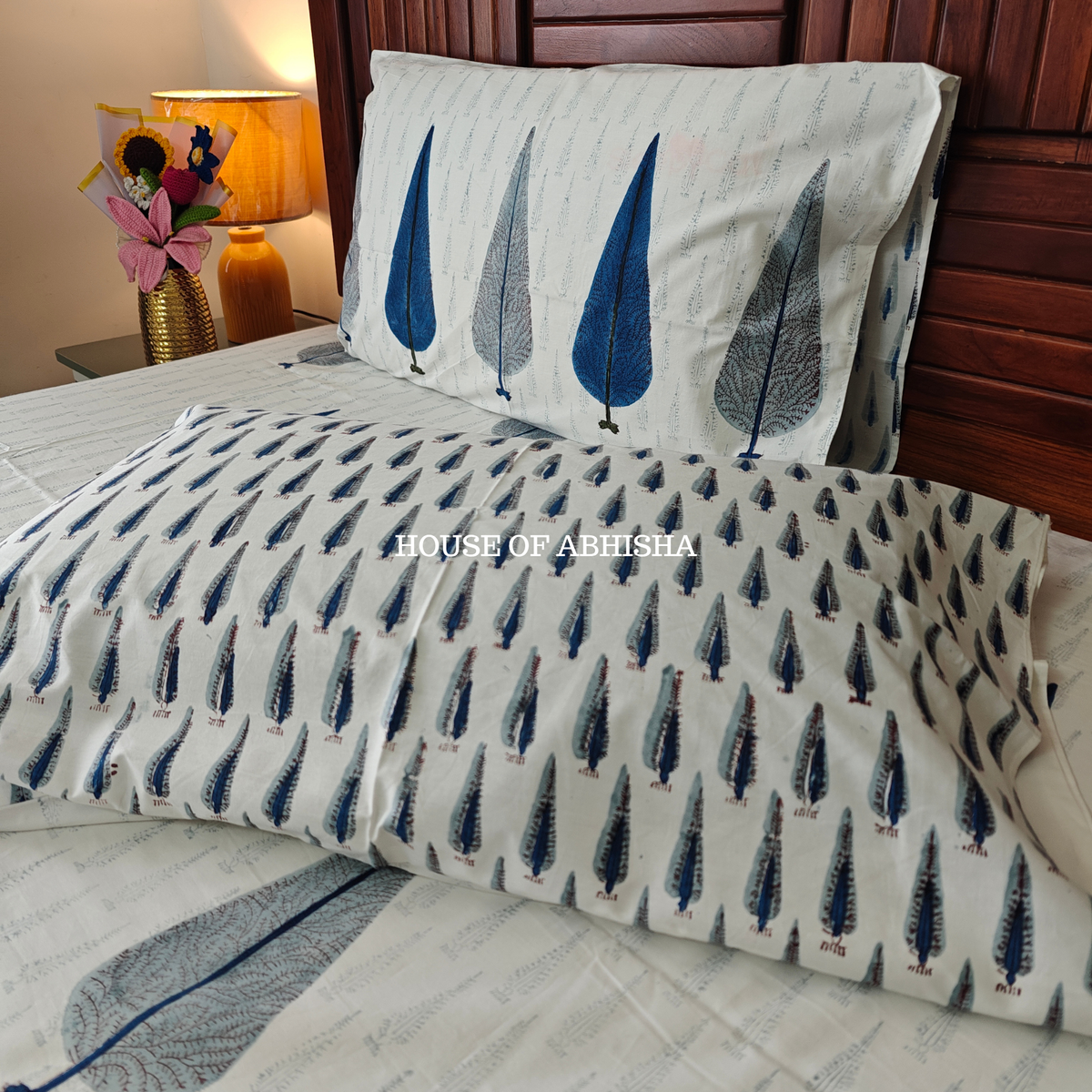 Royal Cyprus Hand Block Premium Bedsheet Set