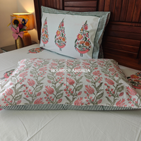 Kusumati Hand Block Premium Bedsheet Set