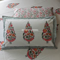 Kusumati Hand Block Premium Bedsheet Set