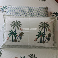 Tropicana Hand Block Premium Bedsheet Set