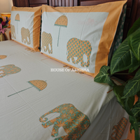 Royal Heritage Hand Block Premium Bedsheet Set