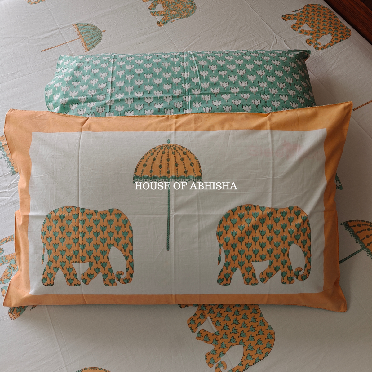 Royal Heritage Hand Block Premium Bedsheet Set