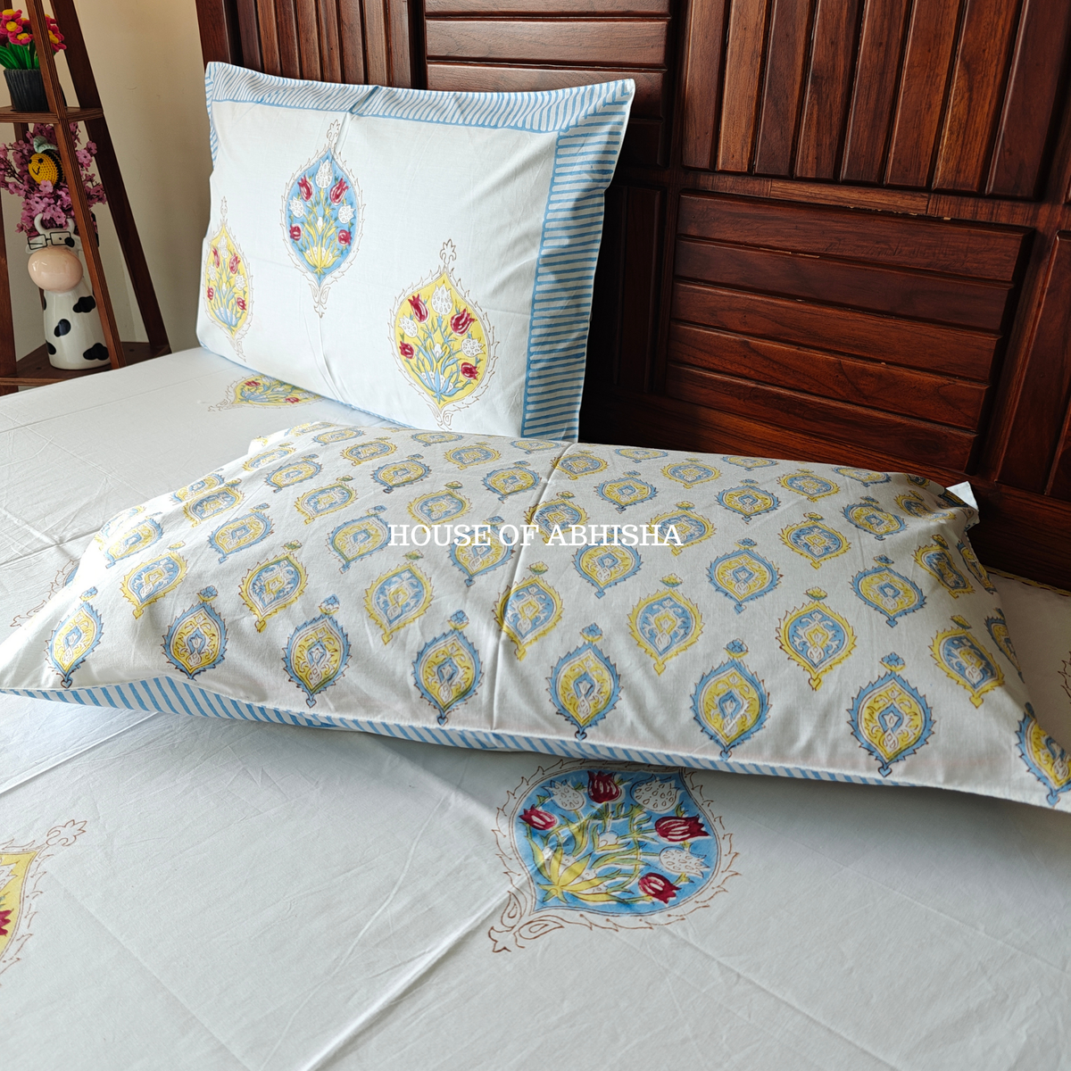Riwaayat Hand Block Premium Bedsheet Set