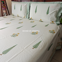 Basant Hand Block Premium Bedsheet Set