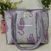 Madhumalai Quilted Cotton Tote Bag