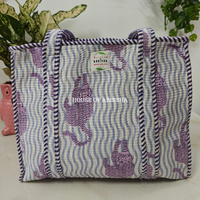 Madhumalai Quilted Cotton Tote Bag