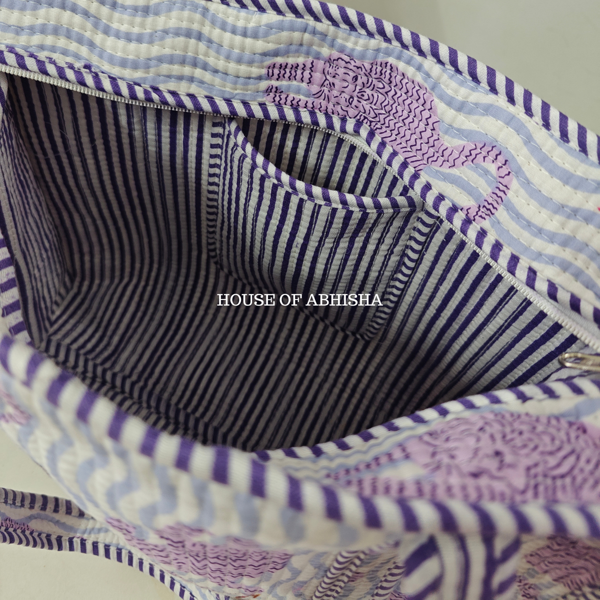 Madhumalai Quilted Cotton Tote Bag