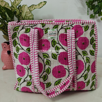 Palmera Quilted Cotton Tote Bag