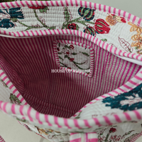 Phoolwari Quilted Cotton Tote Bag