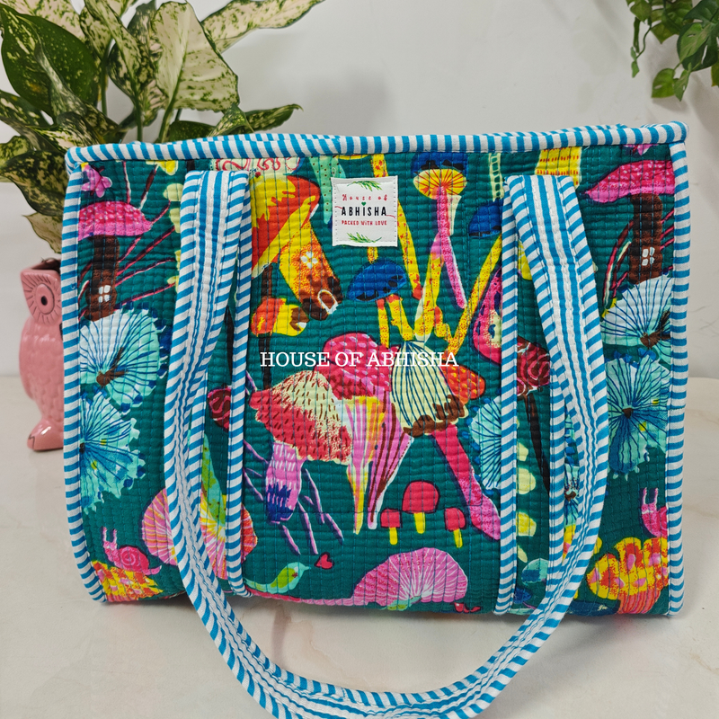 The Florist Quilted Cotton Tote Bag