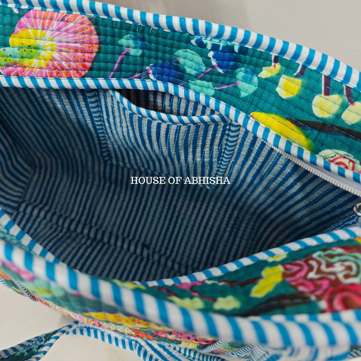 The Florist Quilted Cotton Tote Bag